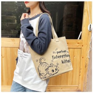 Organic Cotton Canvas Tote Shopping Bag